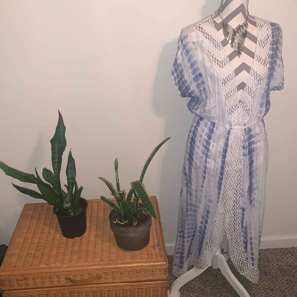 Beach cover up by Blue Island Beach.